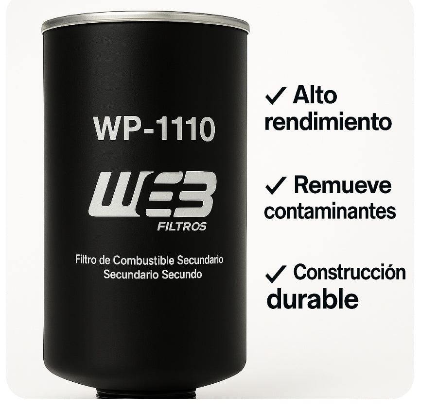 Filtro combustible WEB WP1110 Mack MIDLlNER Mack de las series R-400, R-600, R-607, R-609, R-611, R-612.